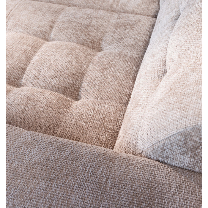 Cosmopolitan Design Chicago 4-zitsbank Links Open - Chenille - Lichtbeige