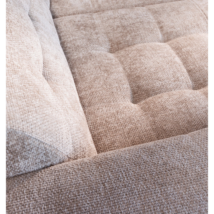Cosmopolitan Design Chicago 4-zitsbank Rechts Open - Chenille - Lichtbeige