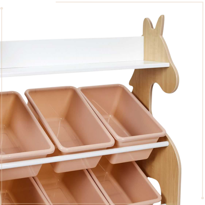 MISOU Speelgoedkast Kinderen Opbergkast met 6 Bakken Meisjes Kinder...