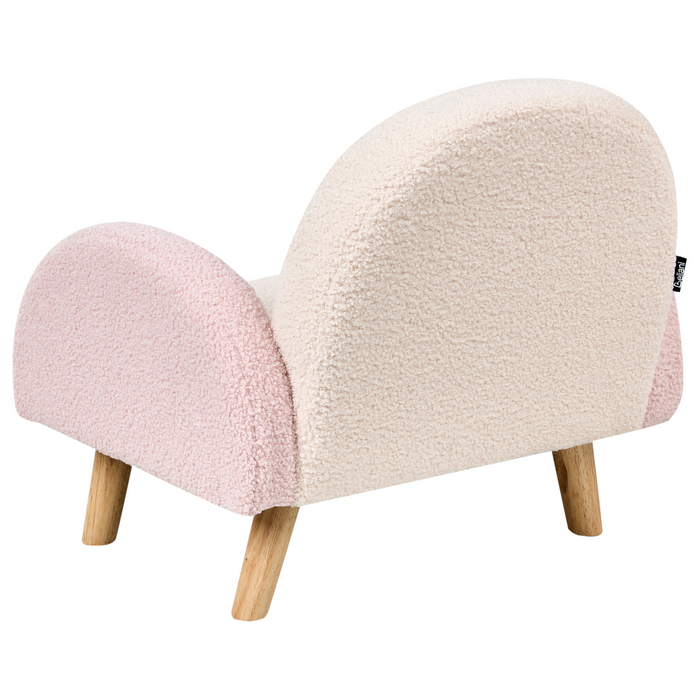 Beliani - OMBO - Kinderfauteuil - Roze - Bouclé