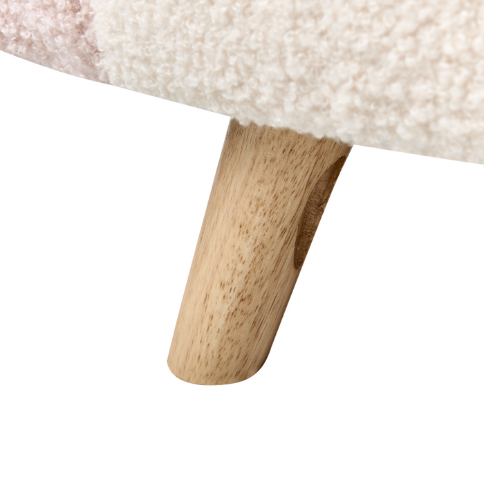 Beliani - OMBO - Kinderfauteuil - Roze - Bouclé