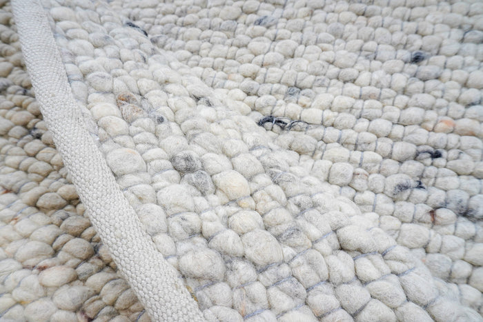 Veer Carpets - Vloerkleed Steve Licht Grijs Rond ø200 cm