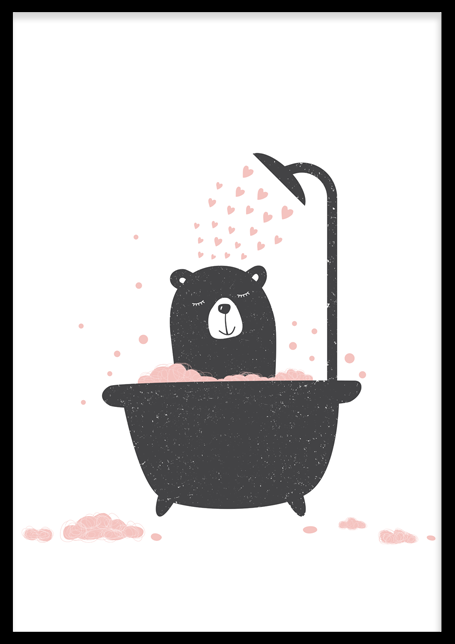 Wallified - Liefdes Douche Poster - Wallified - Kinderen - Poster -