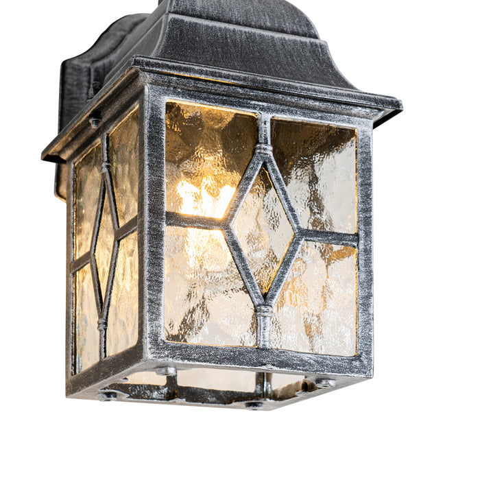 QAZQA Romantische buiten wandlantaarn antiek zilver - London