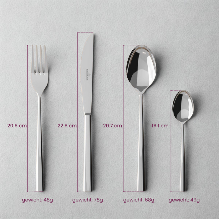 Villeroy & Boch Bestekset Piemont - 24 delig | 6 personen