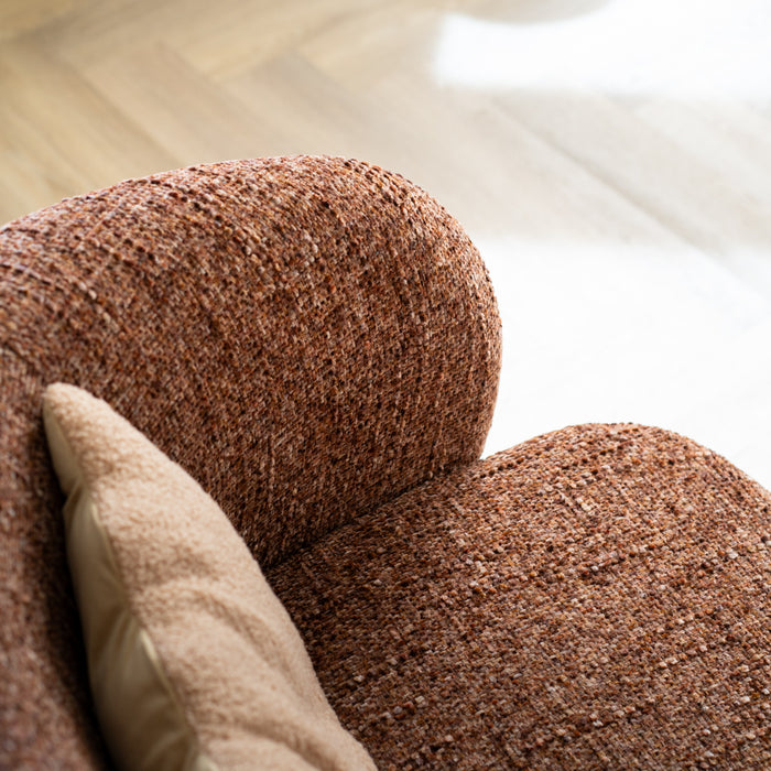 Bronx71 Fauteuil Lenn draaibaar chenille koper