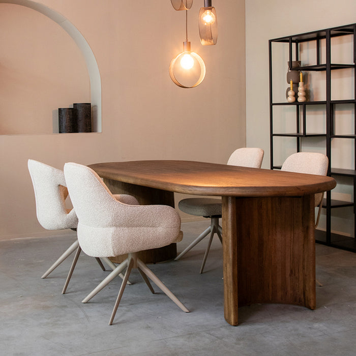 LABEL51 - Eettafel Vito 240 cm - Espresso Mangohout