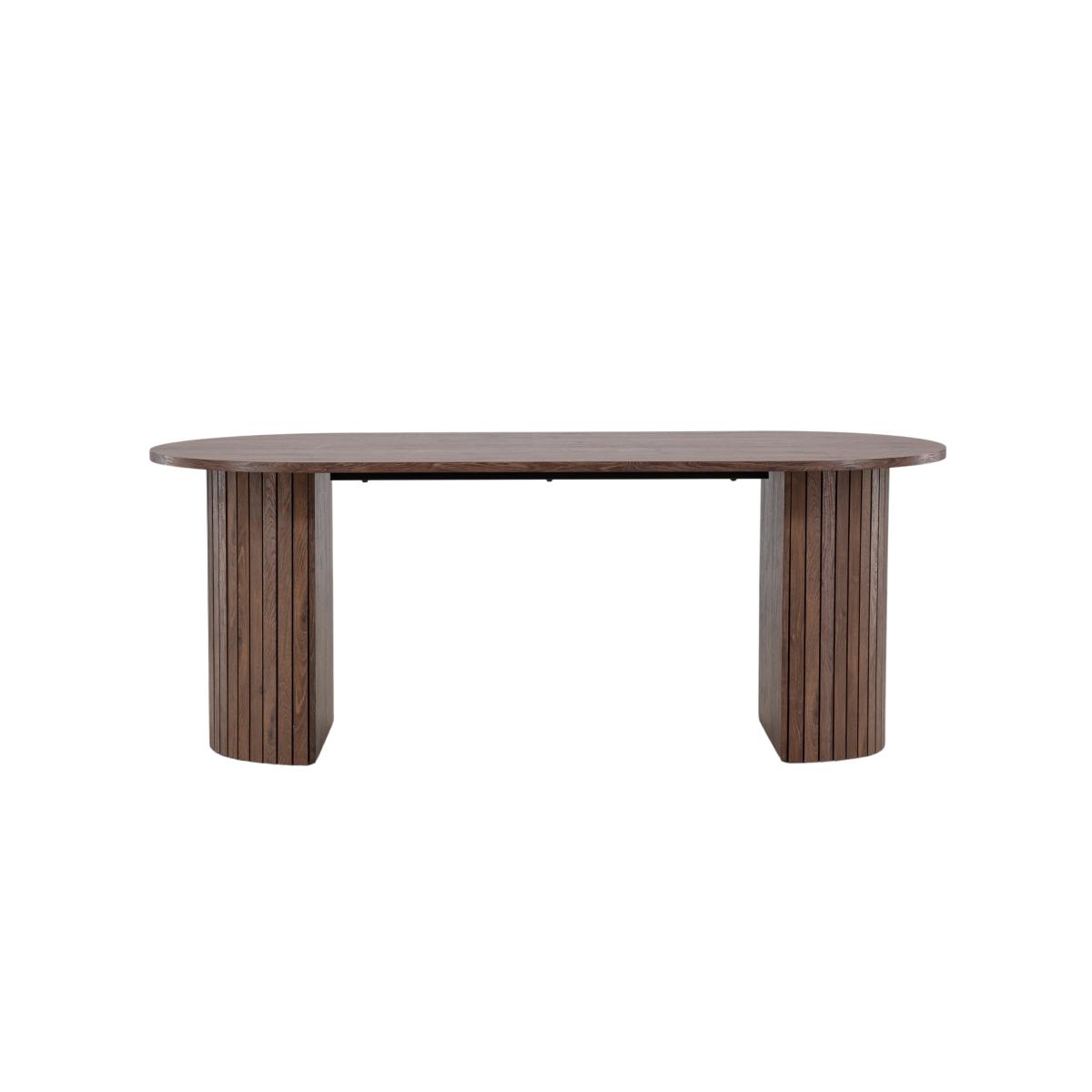 Svea - Niko ovale eettafel - 90 x 200 cm - mokka