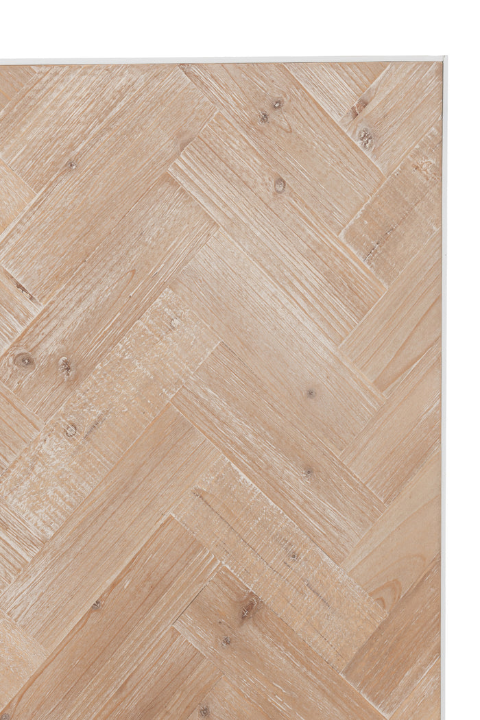 J-line - Dressoir 4 Deuren Hout|metaal Naturel|wit - 180x42x86cm