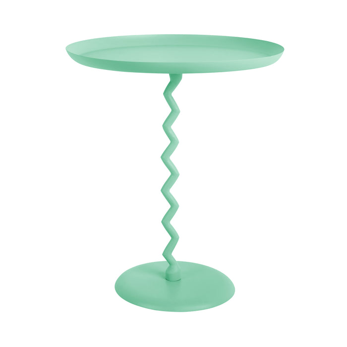 Leitmotiv - Bijzettafel Zig Zag Large - Turquoise blue