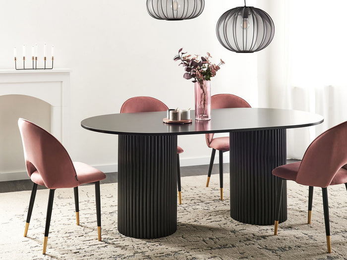 Beliani - SHERIDAN - Eettafel - Zwart - MDF