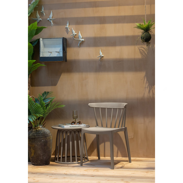 WOOOD Boy Bijzettafels Buiten - Kunststof - Taupe - Set van 2