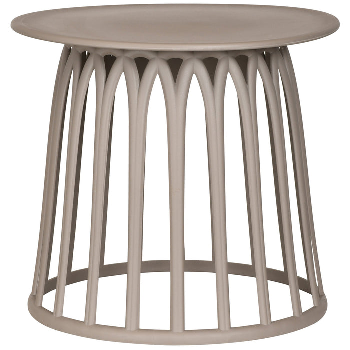 WOOOD Boy Bijzettafels Buiten - Kunststof - Taupe - Set van 2