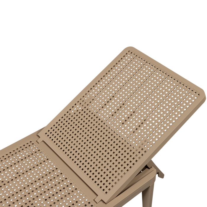WOOOD Jinte Ligbed Tuin - Kunststof - Zand - 29x55x191