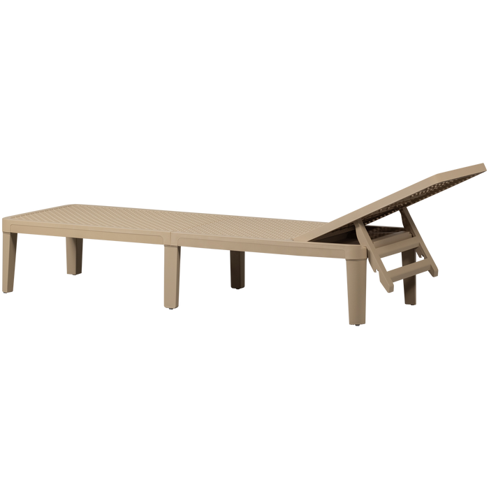 WOOOD Jinte Ligbed Tuin - Kunststof - Zand - 29x55x191