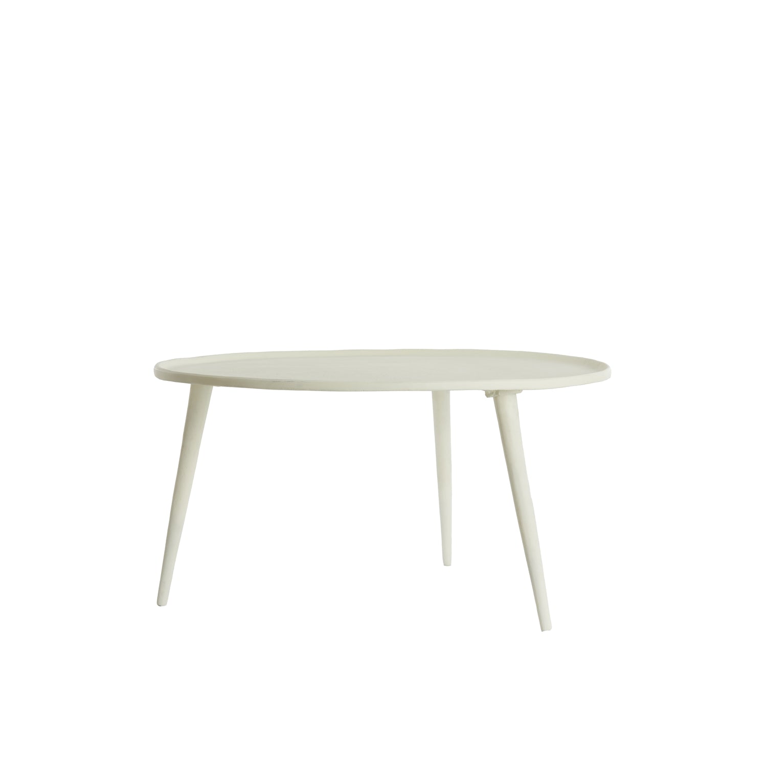 Light & Living - Bijzettafel BABINA - Ø67.5x37cm - Wit