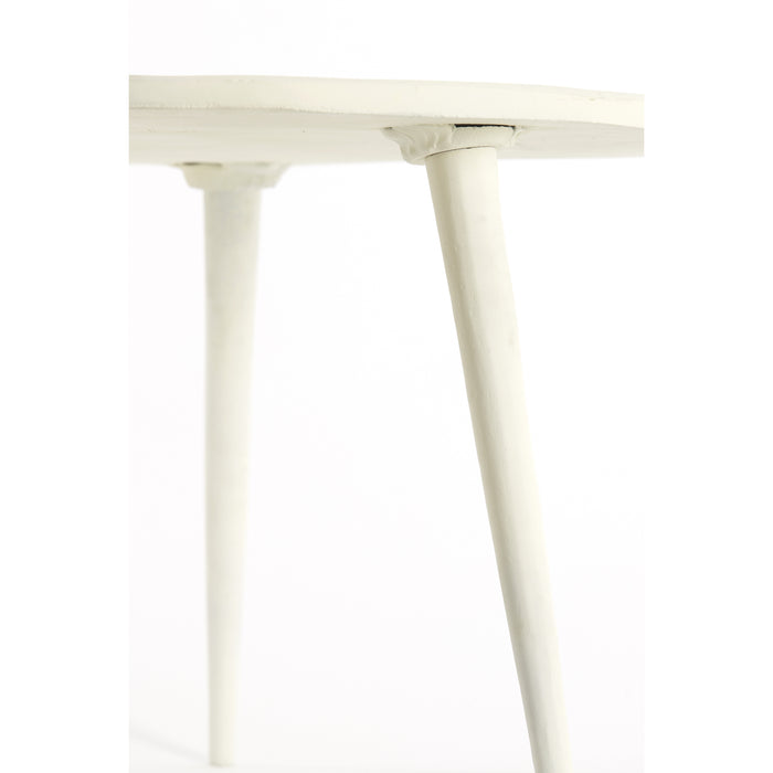 Light & Living - Bijzettafel BABINA - Ø67.5x37cm - Wit