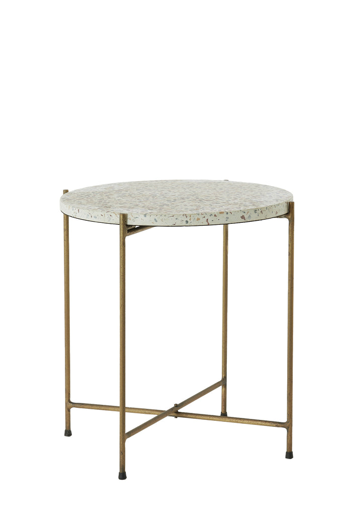 Light & Living - Bijzettafel JANELA - Ø40x45cm - Multicolor