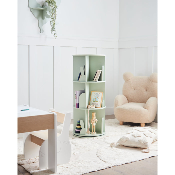 Beliani - CANEY - Boekenkast draaibaar - Lichtgroen - MDF
