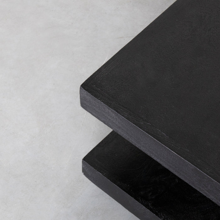 LABEL51 - Salontafel Square - Zwart Mangohout