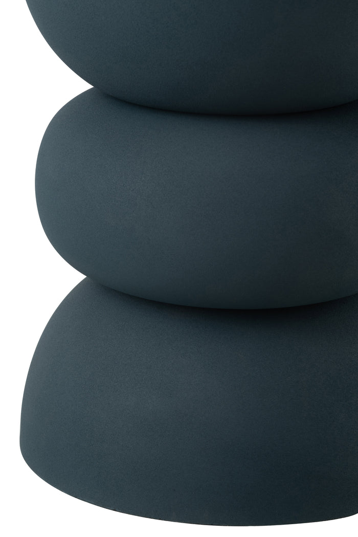 J-Line bijzettafel Lise - ijzer - blauw