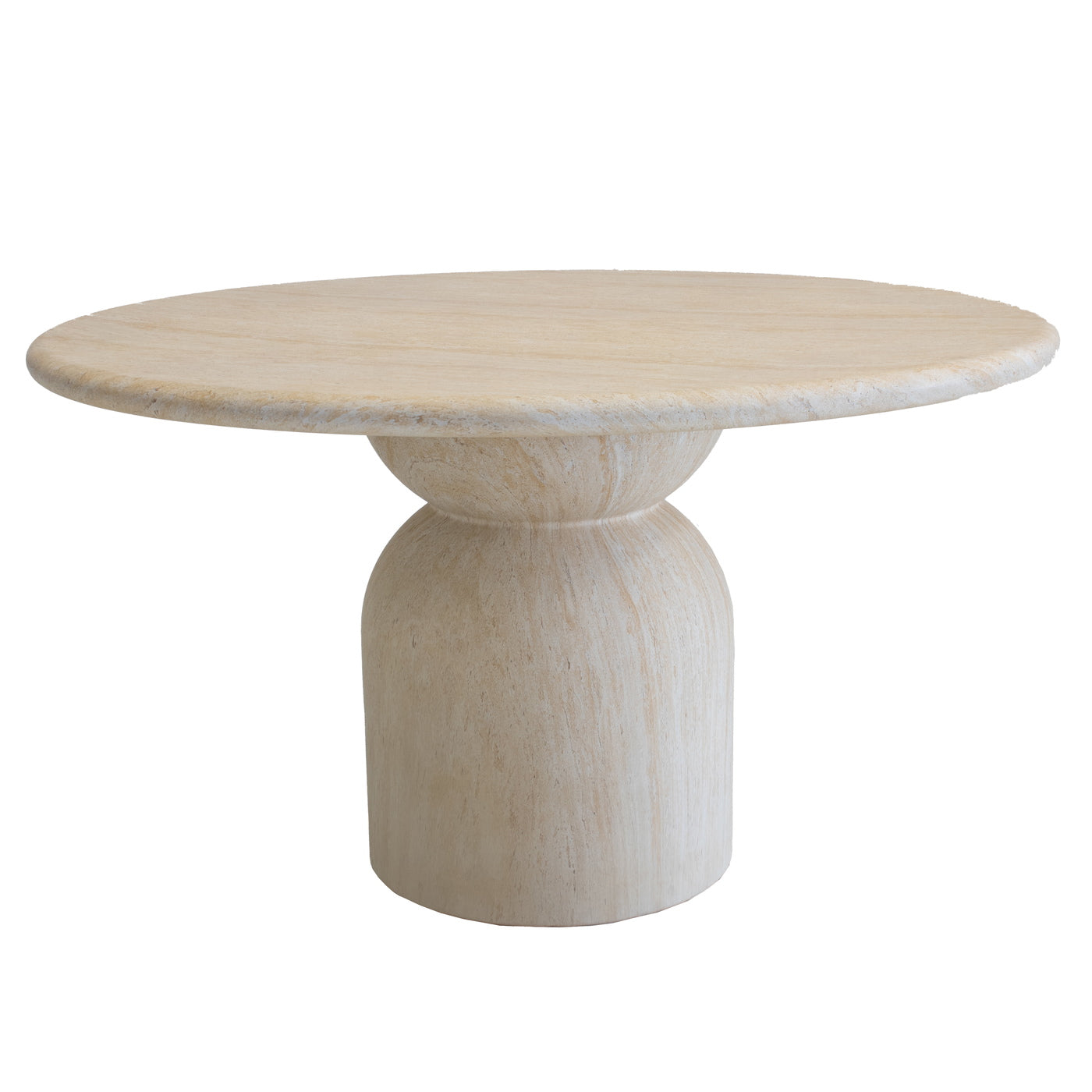 DÉJA Living - Tuintafel Travertin - Rond - 130x130x76cm - Djurö