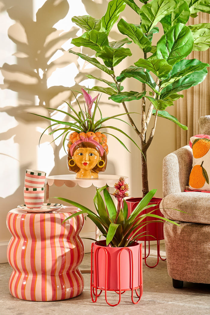 Mica Decorations Skipper Bijzettafel - H44 x Ø32 cm - Keramiek