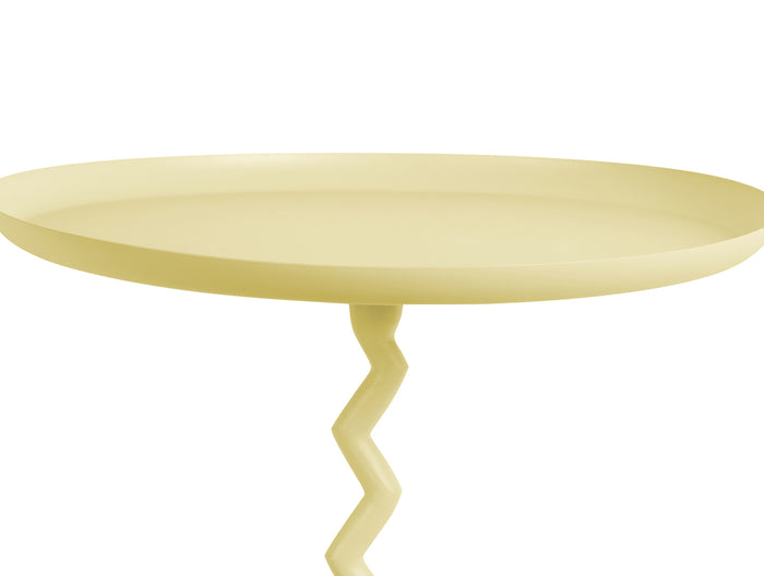 Leitmotiv - Bijzettafel Zig Zag Medium - Zachtgeel