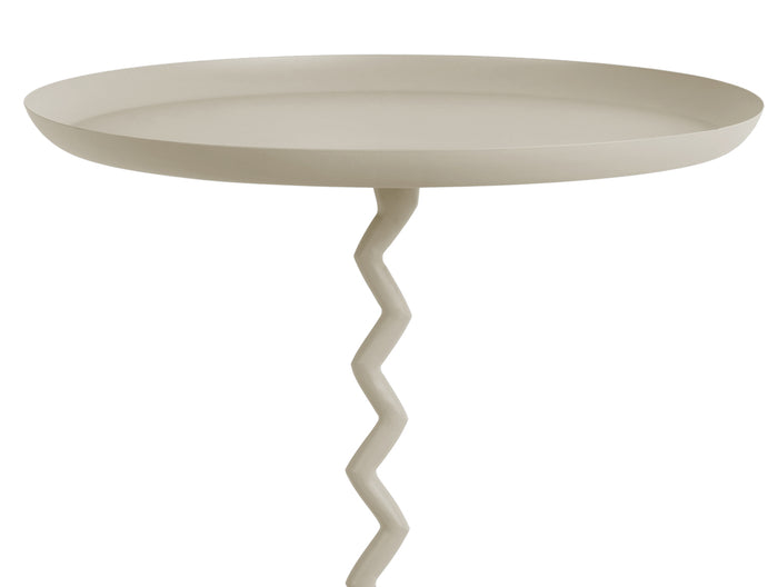 Leitmotiv - Bijzettafel Zig Zag Large - Warmgrijs