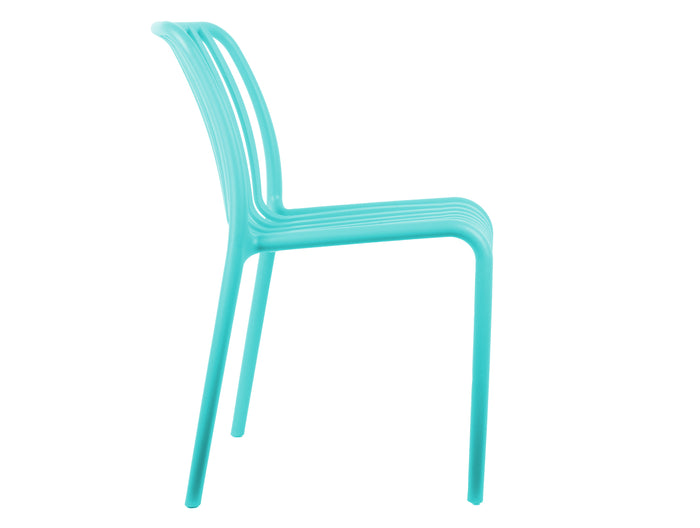 Leitmotiv - Eetkamerstoel Glee - Turquoise blue