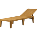 WOOOD Jinte Ligbed Tuin - Kunststof - Geel - 29x55x191