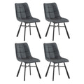 Furnihaus Eetkamerstoel Dexx - Antraciet - Set van 4