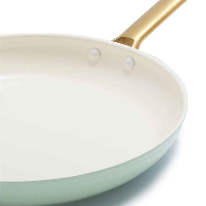 GreenPan Padova Mint Green Keramische Inductie Pannenset 10-delig - PFAS-vrij - Inductie pannenset - Inductie hapjespan - Inductie koekenpan - Ovenbestendig tot 200°C - Vaatwasserbestendig - RVS handgrepen - Met deksels - Muntgroen