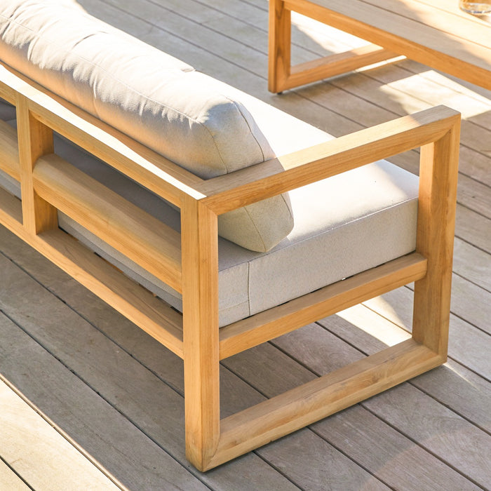 Tikamoon - 3-zits tuinbank in massief teakhout Noah