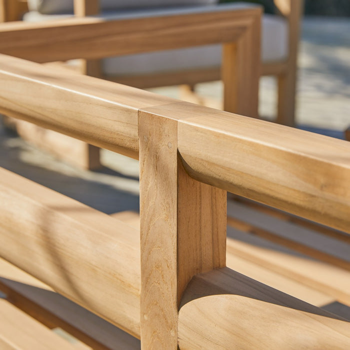 Tikamoon - 3-zits tuinbank in massief teakhout Noah