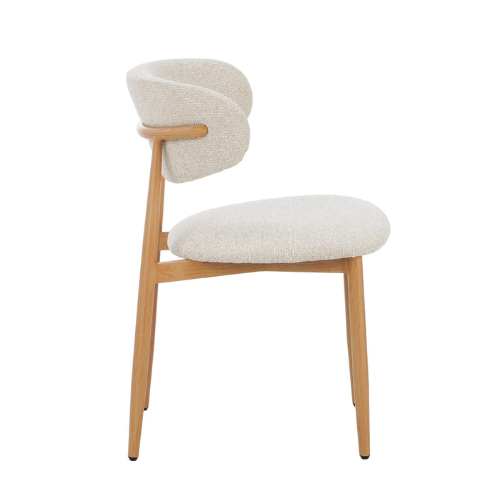 Celia Eetkamerstoel Beige Naturel - stijlvolle eetkamerstoel