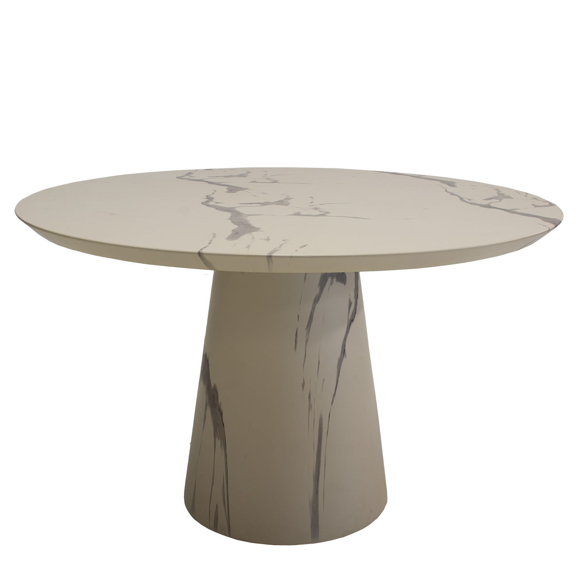 DÉJA Living - Tuintafel Marmerlook - Rond - 120x120x76cm - Flen