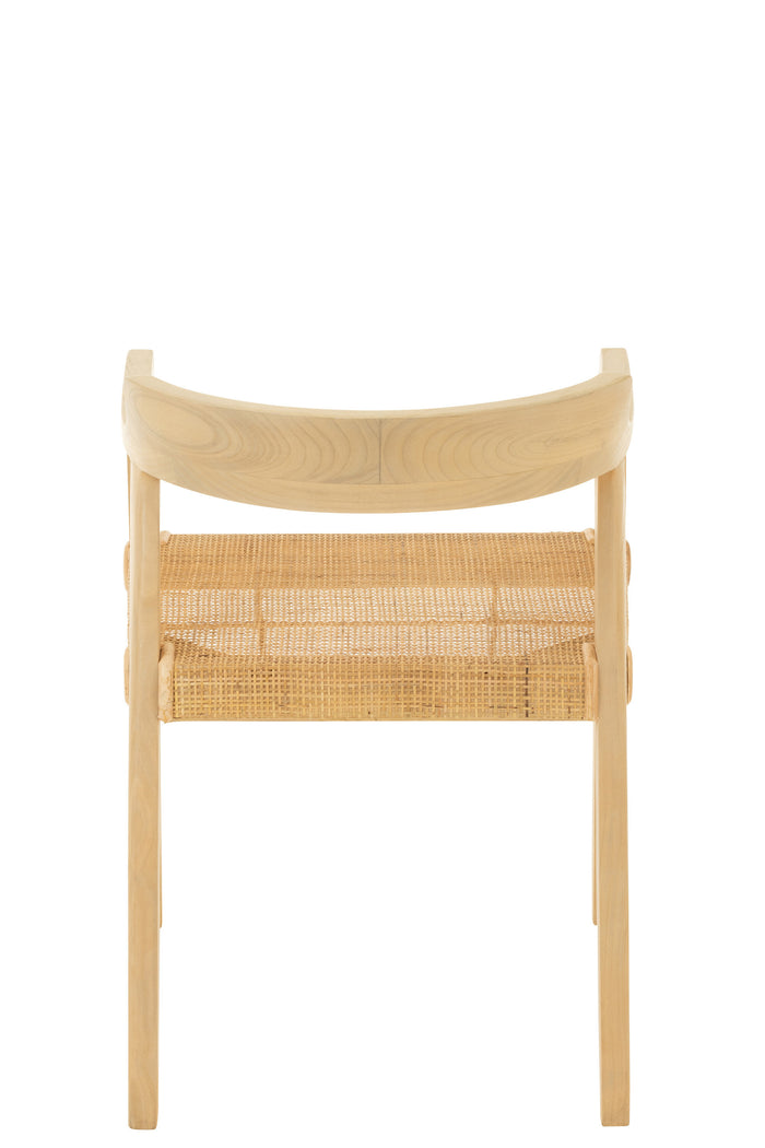 J-line - Stoel Emma Teakhout Naturel - 55x55x71cm