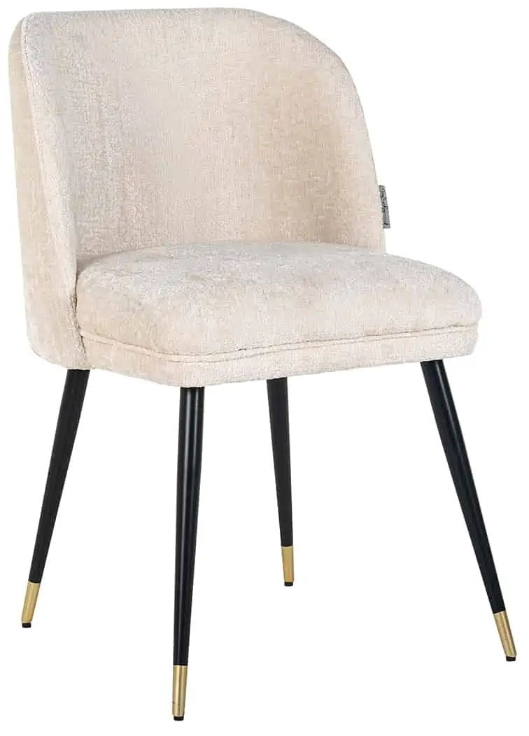 Richmond Interiors Alicia Eetkamerstoel Wit Chenille