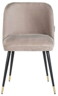 Richmond Interiors Alicia Eetkamerstoel Khaki Velvet