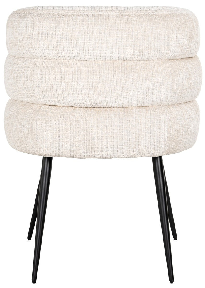 Richmond Interiors Stella Beige Chenille Eetkamerstoel