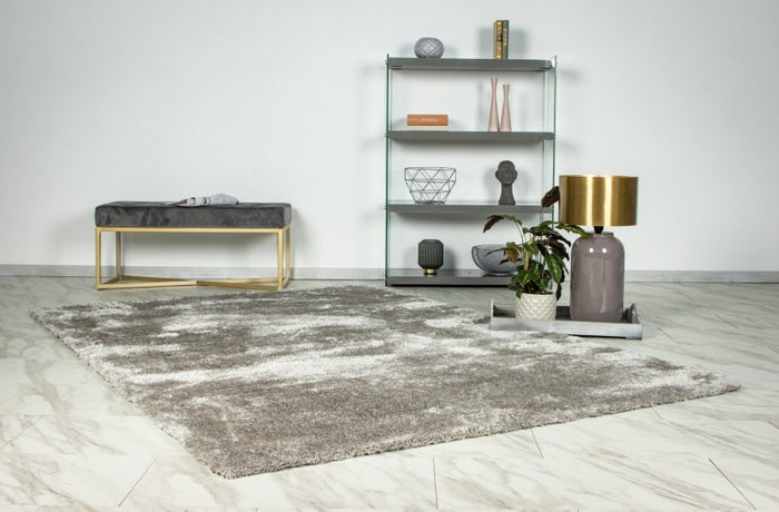 Lalee Glamour 120 x 170 cm Vloerkleed Zilver