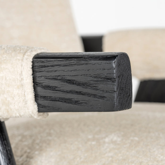 Richmond Interiors Cooper Wit Chenille Eetkamerstoel