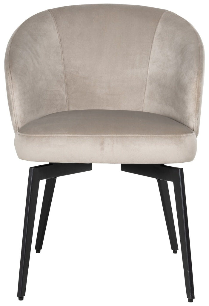 Richmond Interiors Amphara Khaki Velvet Eetkamerstoel