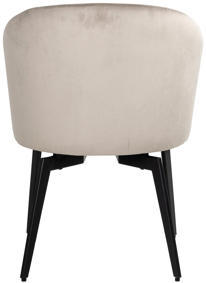 Richmond Interiors Amphara Khaki Velvet Eetkamerstoel