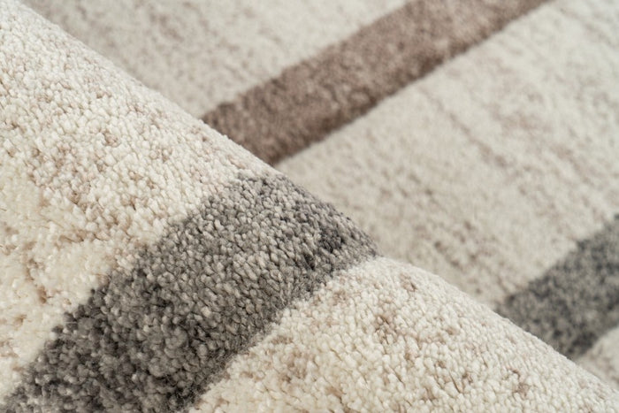 Lalee Trendy Carving 120 x 170 cm Vloerkleed Beige | Zilver