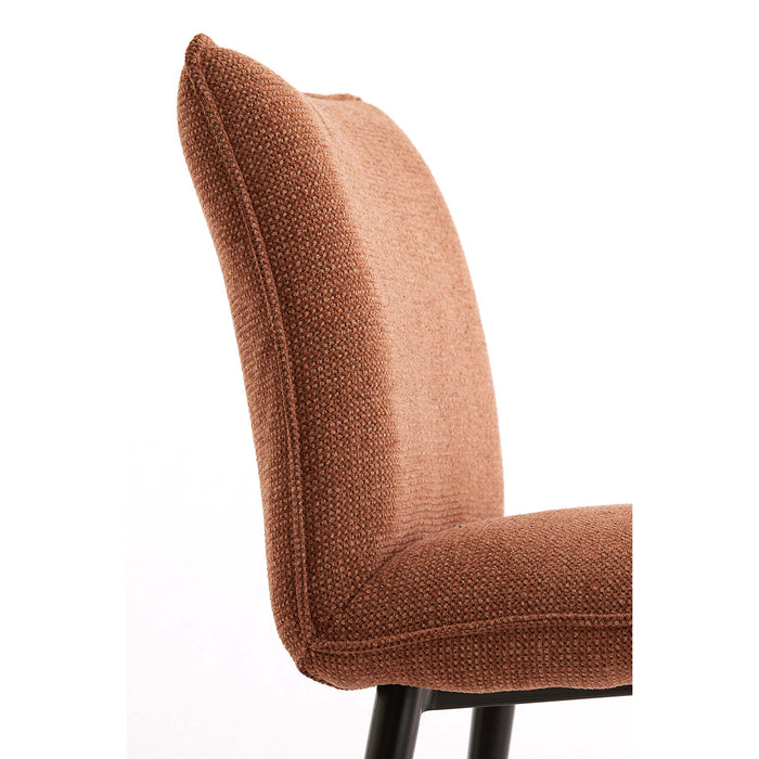 Light&living Eetkamerstoel 58x47x80 cm VADENI terra+zwart