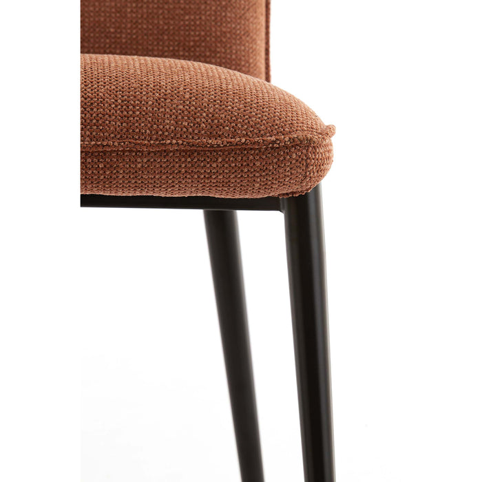 Light&living Eetkamerstoel 58x47x80 cm VADENI terra+zwart