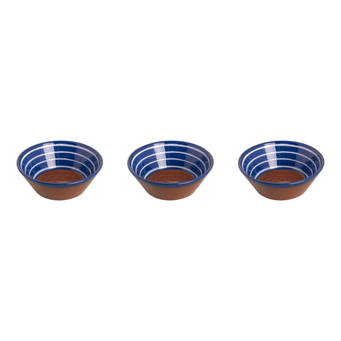 Colori Del Sud - Mezquita - Schaal - 3 stuks - 20 cl -11 cm - Blauw