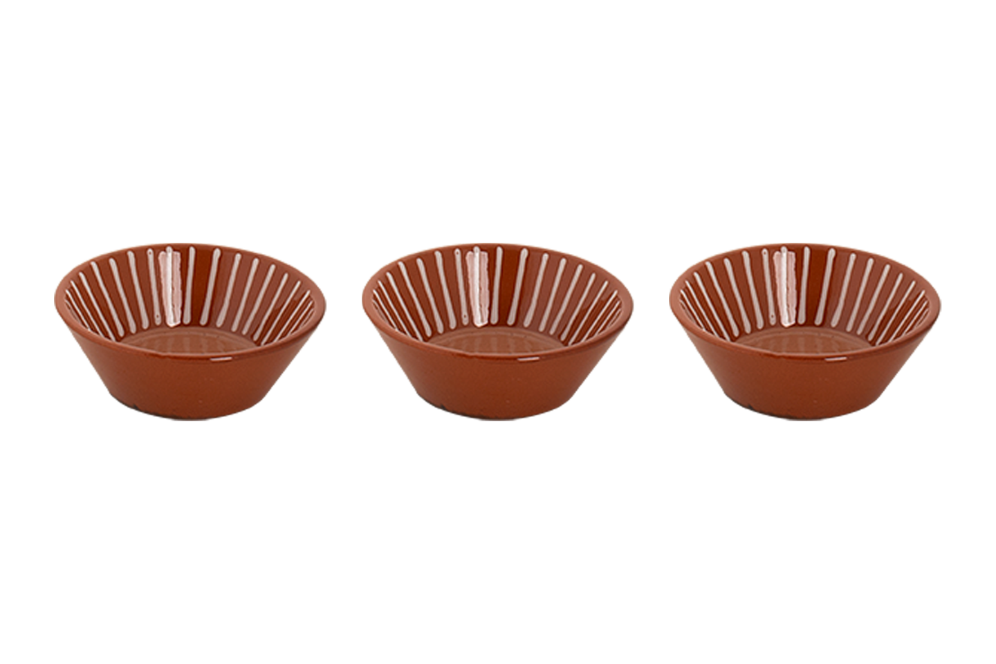 Colori Del Sud - Mezquita - Schaal - 3 stuks - 20 cl - ø 11 cm - Roze